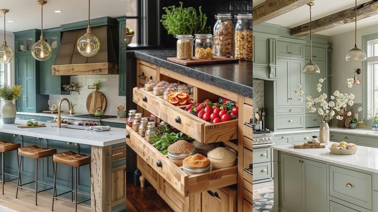 Discover 100 ways to style your Rustic Farmhouse Kitchen#kitchen #home#farmhousedecor.